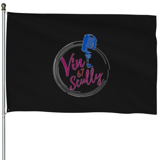 Discover Vin Scully  broadcaster vin scully House Flags
