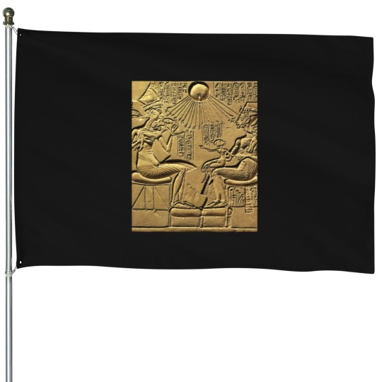 Discover Egyptian God's - Nefertiti - Isis - Horus -Papyrus - Ancient Egyptian deities 117 House Flags