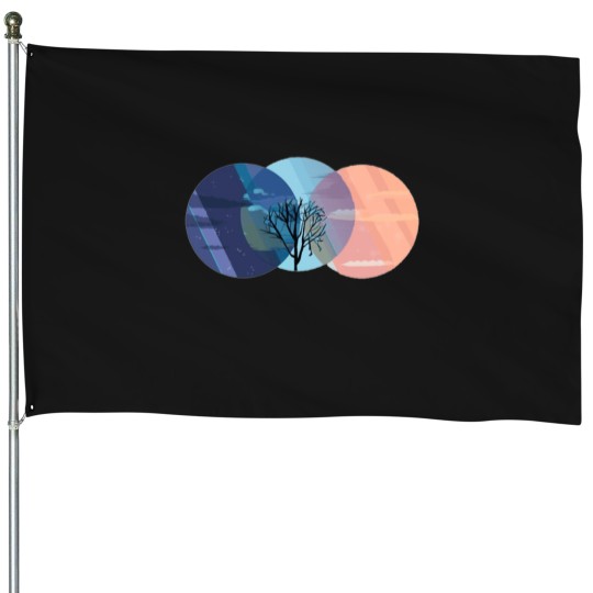 Discover spring day House Flags