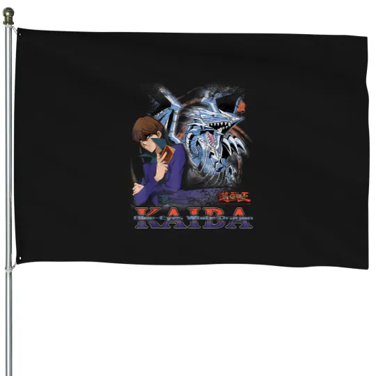 Discover yugioh duel monsters kaiba blueeyes white dragon anime House Flags