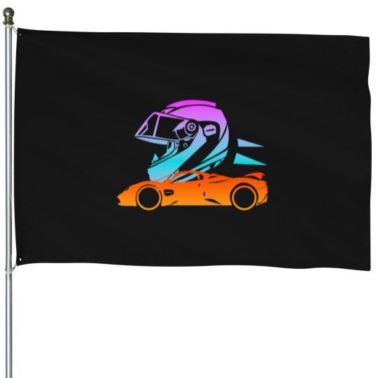 Discover Vibrant Orange Ride House Flags