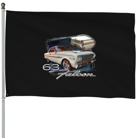 Discover 1963 fords Falcon Futura Sprint Muscle Car Hot Rod Auto House Flags
