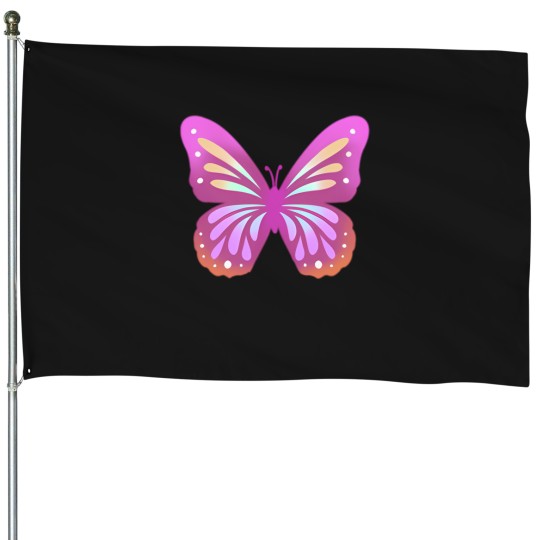 Discover Butterfly 2 0 House Flags