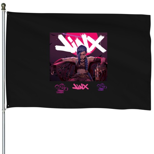 Discover Jinx Arcane House Flags