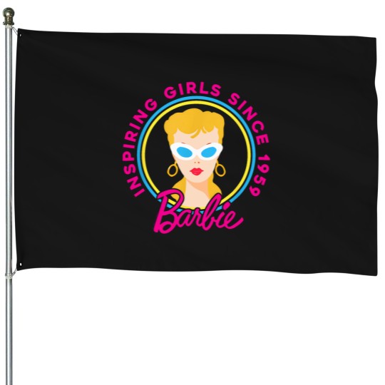 Discover Barbie 60Th Anniversary Inspiring Girls Since 59 T-Shirt House Flags