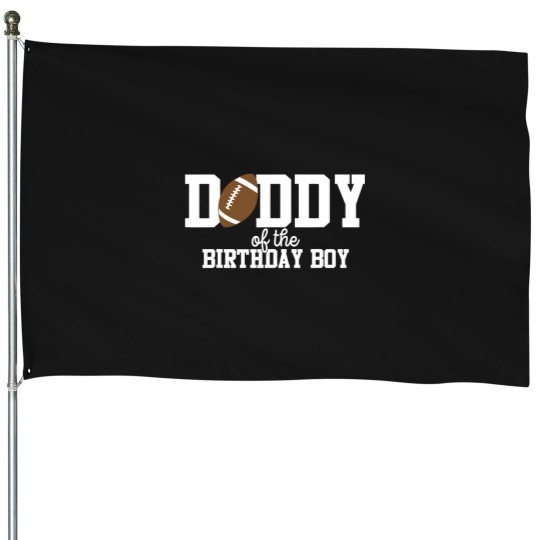 Discover Daddy of the Birthday Boy Football Lover First Birthday House Flags