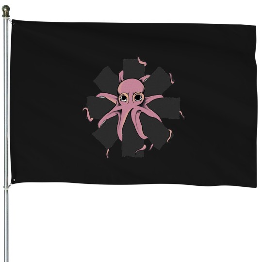 Discover logo octopus red hot chilli peppers House Flags
