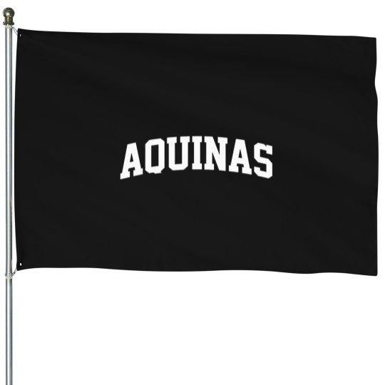 Discover Aquinas-Vintage-College-Arch-Retro-Athletic-Sports-T-Shirt House Flags
