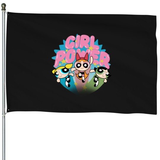 Discover Powerpuff Girls House Flags, Girl Power House Flags