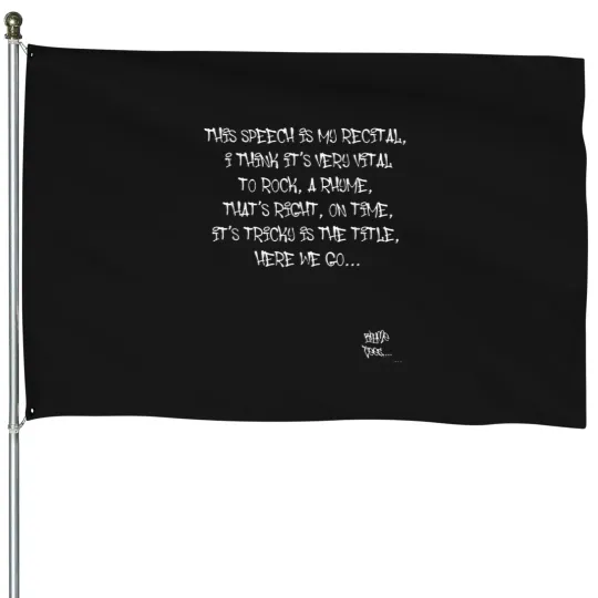 Discover Old School Rap Hip Hop Merch It'S Tricky Quote 80'S Dmc T-Shirt House Flags