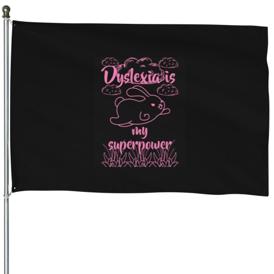 Discover Dyslexia-Superpower--World-Dyslexia-Aeness-Day House Flags