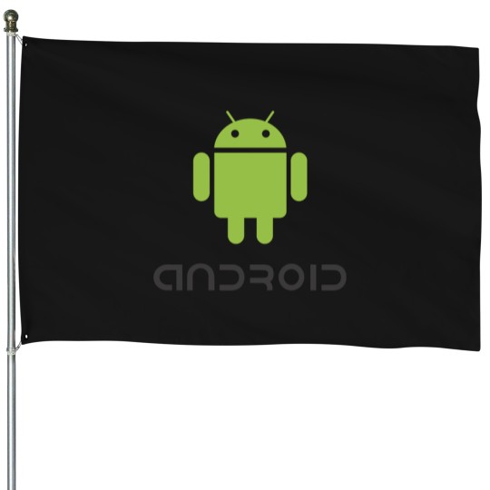 Discover Android-Classic-Logo T-Shirt House Flags