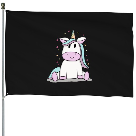 Discover unicorn House Flags