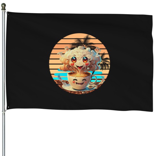 Discover Coffe explosion House Flags