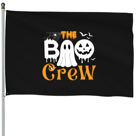 Discover The Boo Crew Halloween Family Matching House Flags