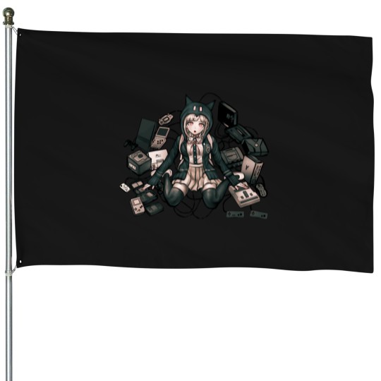 Discover Chiaki-Nanami-Danganronpa-2 T-Shirt House Flags