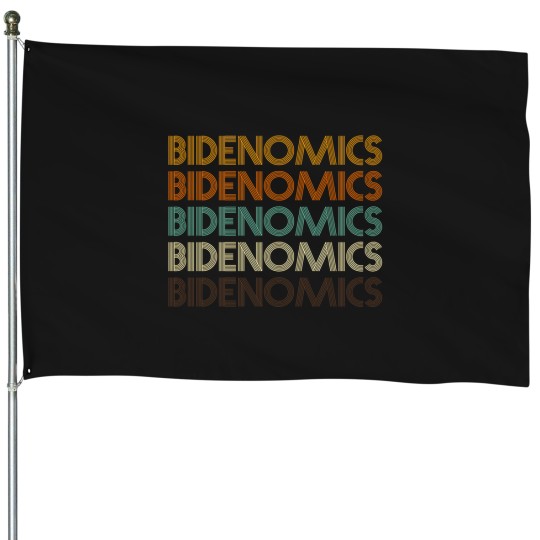 Discover Bidenomics Joe Retro Economy Family Chrismast Present Gift House Flags