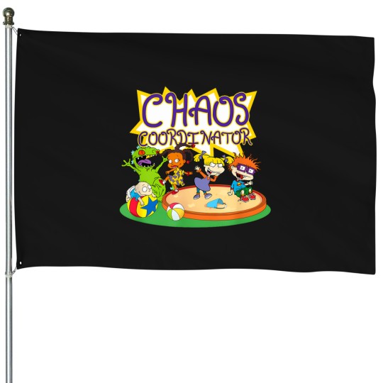 Discover Mademark-X-Rugrats---Chaos-Coordinator-T-Shirt House Flags