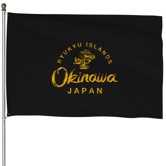 Discover Japan-Okinawa-Bonsai-Tree-Japanese-Vintage-T-Shirt House Flags