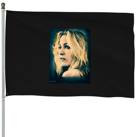 Discover Gillian Anderson in oil colors House Flags