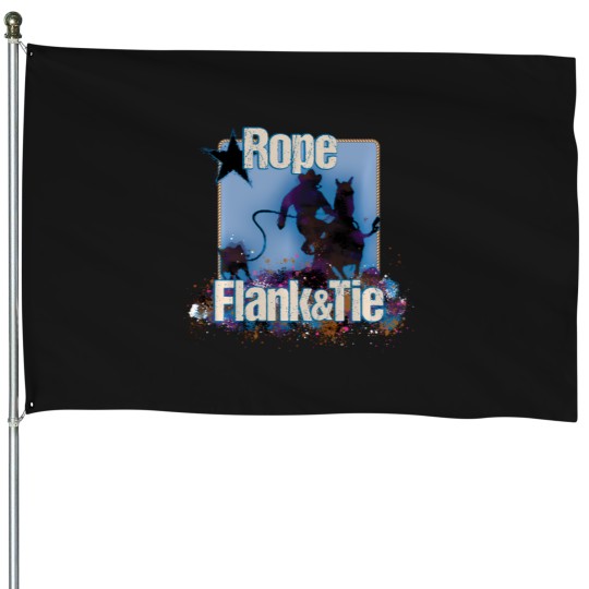 Discover Calf Roping Calf Roper Rodeo Rope Flank And Tie Novelty House Flags