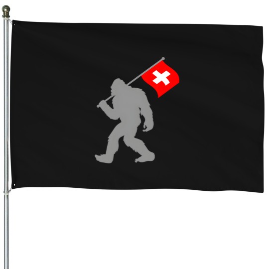 Discover Suisse Or Swiss Flag On Switzerland Flag House Flags
