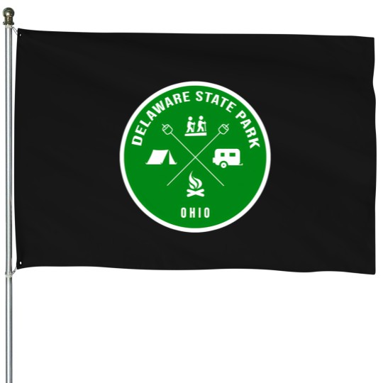 Discover Delaware State Park Ohio Heraldic Logo House Flags