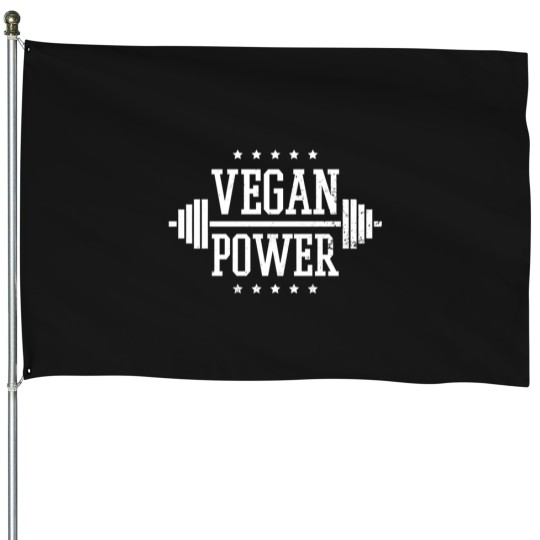 Discover Vegan Athlete Design Vegan Power Gift House Flags