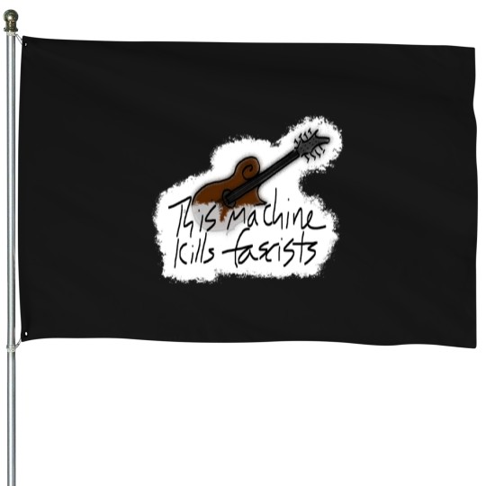 Discover Mandolin This Machine Kills Fascists House Flags