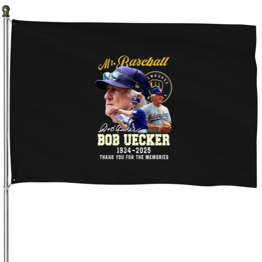 Discover Bob Uecker Baseball 1934-2025 Thank You T- House Flags