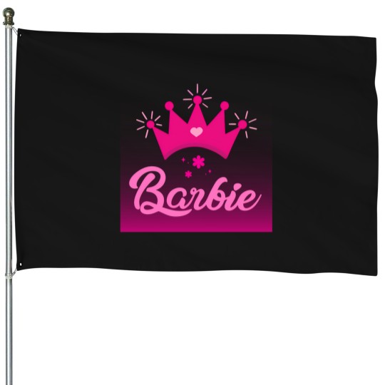 Discover Barbie Movie 578 House Flags