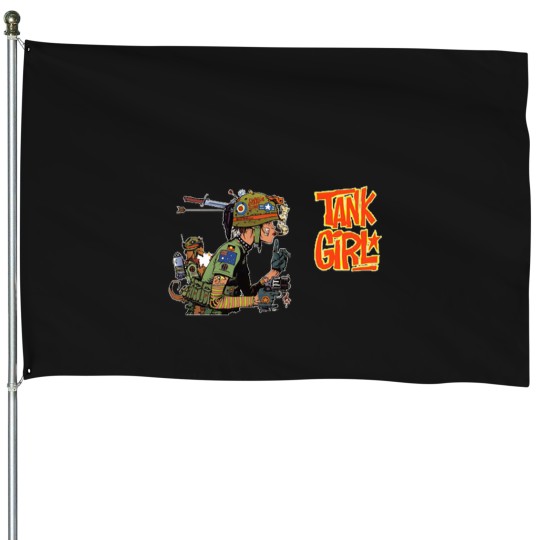 Discover Tank Girl  On Patrol Glossy House Flags