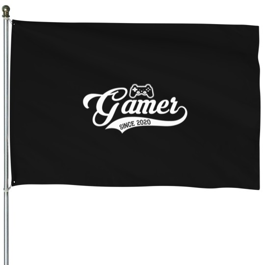 Discover Gamer-Since-2020 T-Shirt House Flags