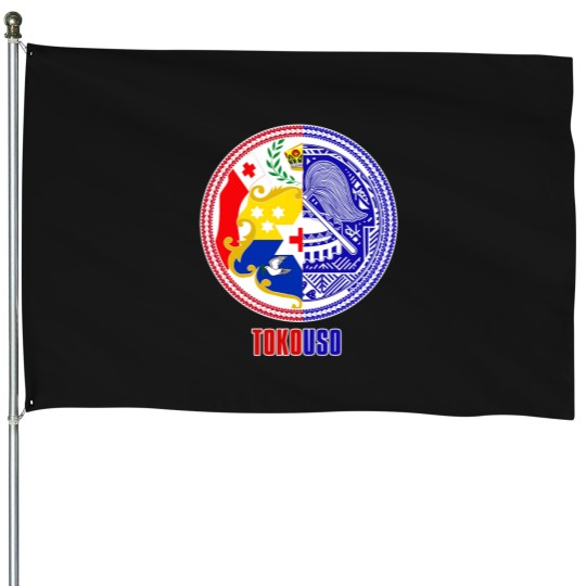 Discover Atikapu Tokouso Grey Small Family Chrismast Present Gift House Flags