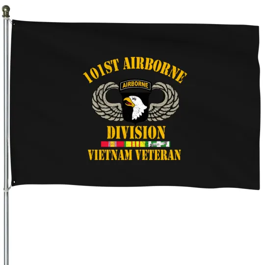 Discover 101st Airborne Division Vietnam Veteran House Flag, Veterans Day House Flags
