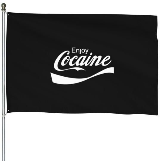 Discover Enjoy Cocaine T-Shirt House Flags