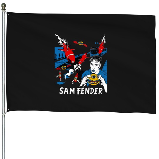 Discover Sam Fender1 Hypersonic Apparel House Flags