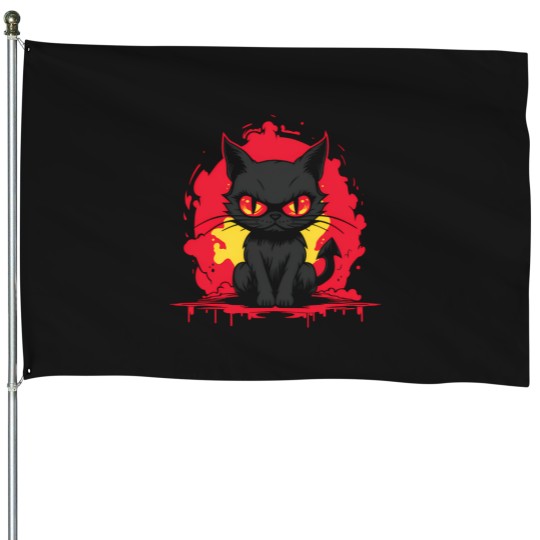Discover Cats are devils House Flags