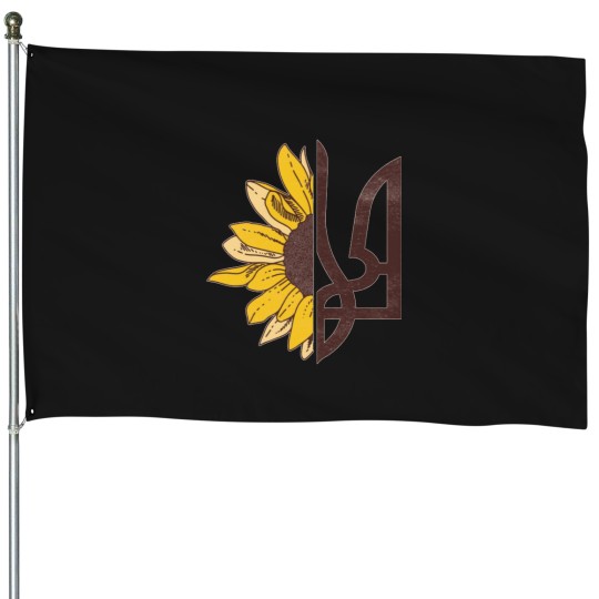 Discover Suower-Ukrainian-Flag-I-Stand-With-Ukraine-Ukraine-Peace House Flags