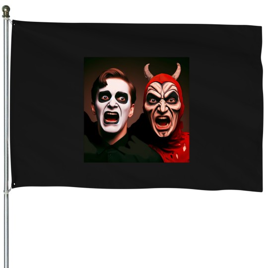 Discover Two Faces In Exposed Terror 2706 House Flags