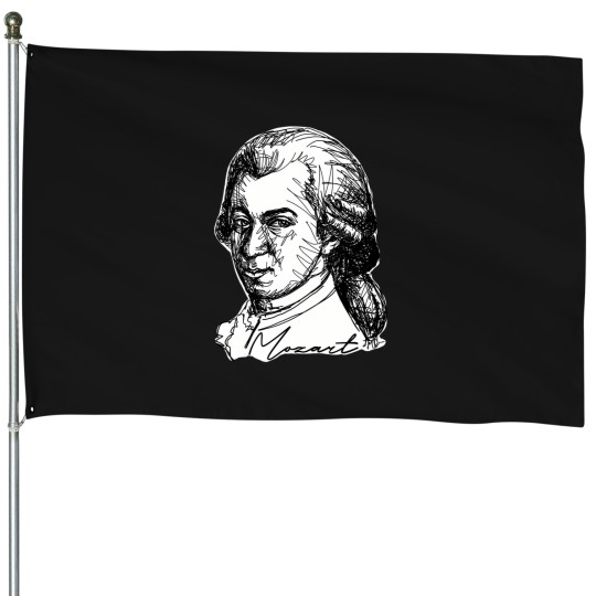 Discover Wolfgang Amadeus Mozart 1315 House Flags