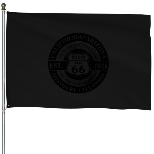 Discover Route-66-(3) T-Shirt House Flags