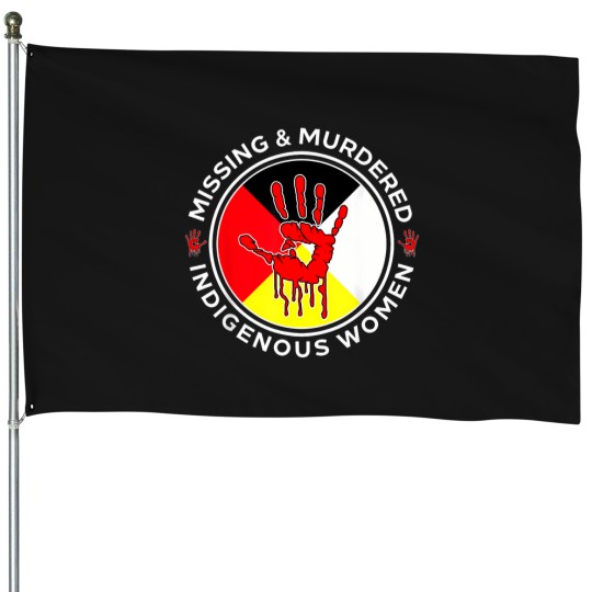 Discover retro miing ed indigenou mmiw month awarene House Flags
