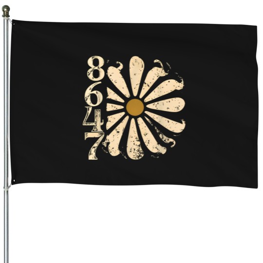 Discover vintage floral 86 47 aethetic wildflower flower cotume House Flags