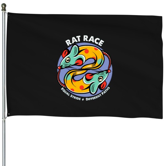 Discover Rat Race House Flags