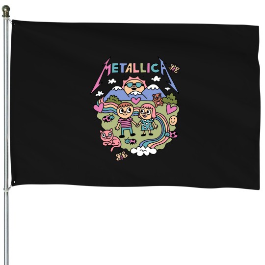 Discover metal band 2 House Flags