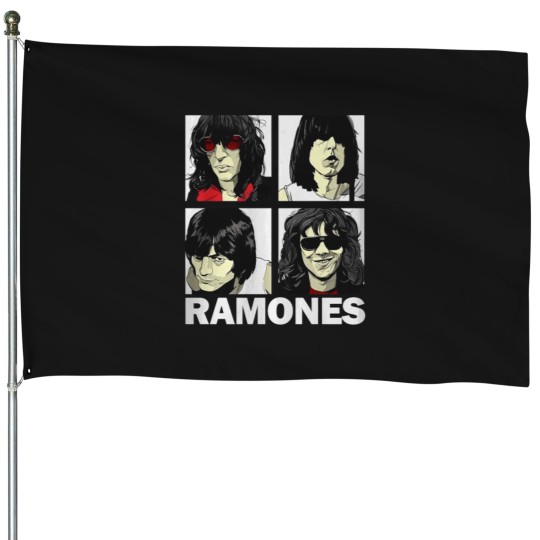 Discover Boxing Rooster<<ramones ramoness ramonee, ramones T-Shirts Heavyweight T-shirt Youth - Black, House Flags