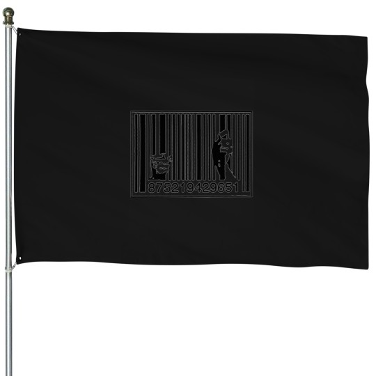 Discover Banksy graffiti consumerism House Flags