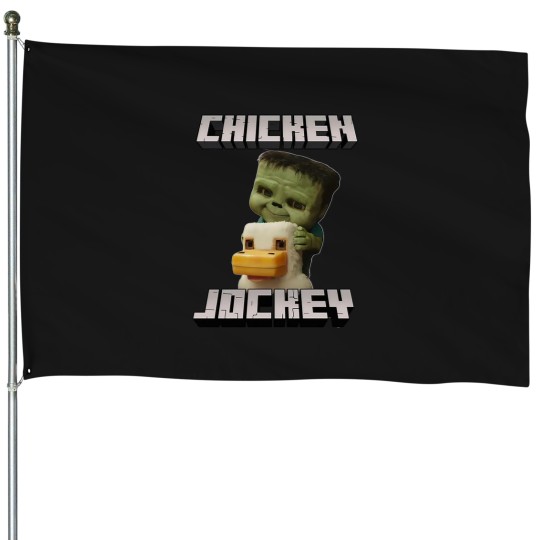 Discover Chicken Jockey Minecraft Movie House Flags, Minecraft Movie House Flags