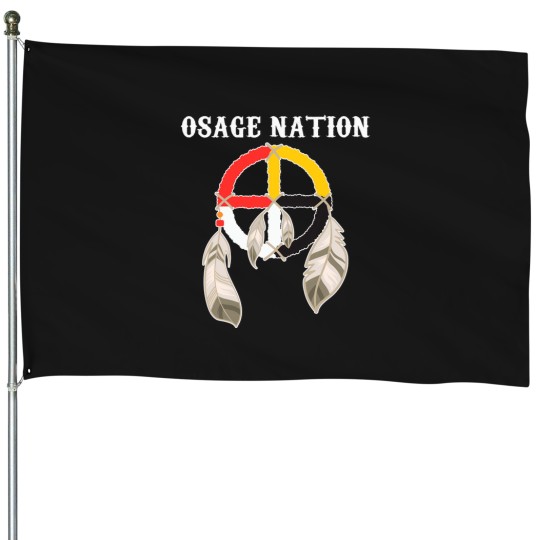 Discover Osage Nation Indian Medicine Wheel T-Shirt House Flags